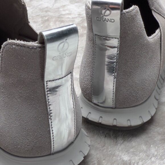 Cole Haan ZeroGrand Gray Suede Slip on Shoes Sneakers Ankle Boots Womens Size 7 - Picture 16 of 16